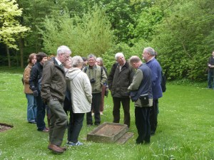 The BAA examine a stone sink