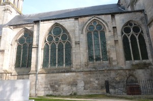 Uncusped tracery in the Abbey of St-Leger, Soissons