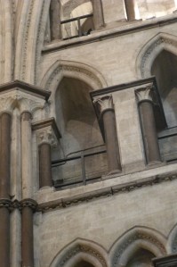 Canterbury Cathedral, south-east transept, south wall, triforium, early 1180s