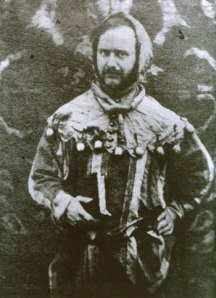 Burges dressed as medieval jester (as you do) c.1860s