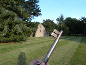 Again I'll not tell you where this is but the key just hangs on a house near the gate to the field the church is in