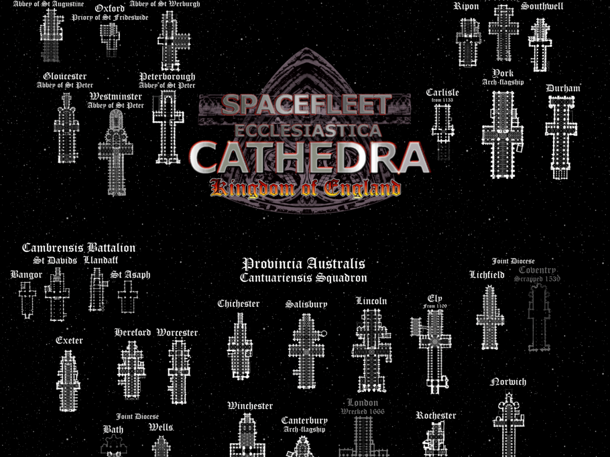 Spacefleet Ecclesiastica: Cathedrals of England